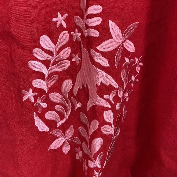 Mersea Linen Palermo Embroidered Maxi  Dress - Picture 11 of 13